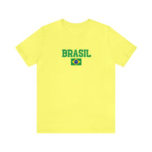 Load image into Gallery viewer, Brasil Flag T-shirt Top - Brazil Soccer Tee, Aesthetic Brazilian Clothes