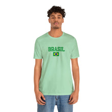 Load image into Gallery viewer, Brasil Flag T-shirt Top - Brazil Soccer Tee, Aesthetic Brazilian Clothes