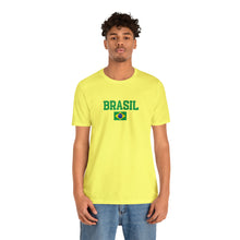 Load image into Gallery viewer, Brasil Flag T-shirt Top - Brazil Soccer Tee, Aesthetic Brazilian Clothes