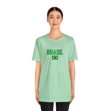 Load image into Gallery viewer, Brasil Flag T-shirt Top - Brazil Soccer Tee, Aesthetic Brazilian Clothes