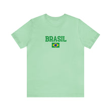 Load image into Gallery viewer, Brasil Flag T-shirt Top - Brazil Soccer Tee, Aesthetic Brazilian Clothes