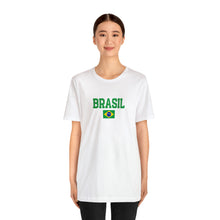 Load image into Gallery viewer, Brasil Flag T-shirt Top - Brazil Soccer Tee, Aesthetic Brazilian Clothes