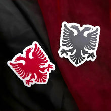 Load image into Gallery viewer, Albanian Eagle Sticker - Waterproof Vinyl Decal, Patriotic Symbol, Cultural Heritage Emblem, Durable, Weatherproof, 2-inch