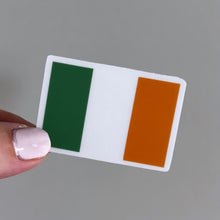 Load image into Gallery viewer, Ireland Flag, Clear Sticker,  2"x1.36"