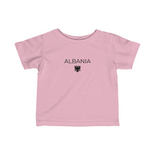 Load image into Gallery viewer, Albanian Eagle Infant Tee - Patriotic Baby Shirt, Albania Symbol, Soft Cotton, Newborn to Toddler Sizes, Cultural Heritage Wear