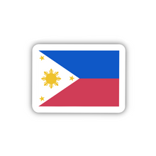 Load image into Gallery viewer, Philippines Flag, Clear Sticker, ~2” length