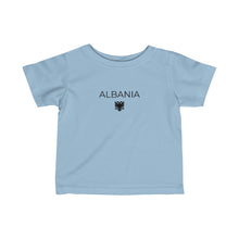 Load image into Gallery viewer, Albanian Eagle Infant Tee - Patriotic Baby Shirt, Albania Symbol, Soft Cotton, Newborn to Toddler Sizes, Cultural Heritage Wear