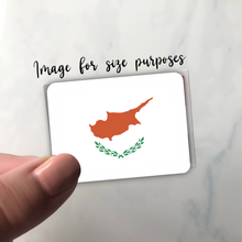Load image into Gallery viewer, PRE-ORDER CYPRUS Flag, Clear Sticker