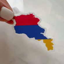 Load image into Gallery viewer, Armenian Flag Sticker - Waterproof Vinyl Decal, Patriotic Tricolor Emblem, Durable Armenia Country Symbol, Weatherproof, 2-inch