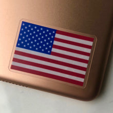 Load image into Gallery viewer, USA Flag, Clear Sticker, 2x1.38 in