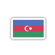 Load image into Gallery viewer, Azerbaijan Clear Sticker - Transparent Vinyl Decal, Patriotic Emblem, Durable, Weatherproof, Ideal for Laptops & Cars, 2-inch