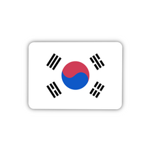 Load image into Gallery viewer, South Korea Flag, Clear Sticker, ~2” length