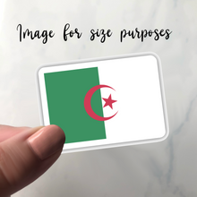 Load image into Gallery viewer, PRE-ORDER Algeria Flag, Clear Sticker
