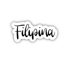 Load image into Gallery viewer, PRE-ORDER: Filipina, Clear Sticker, ~2” length