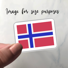 Load image into Gallery viewer, PRE-ORDER Norway Flag, Clear Sticker