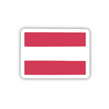 Load image into Gallery viewer, Austria Flag Clear Sticker - Transparent Vinyl Decal, Patriotic Austrian Emblem, Durable, Weatherproof, Perfect for Laptops & Cars, 2-inch