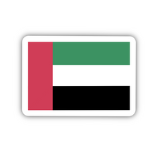 Load image into Gallery viewer, United Arab Emirates Flag, Clear Sticker, ~2” length