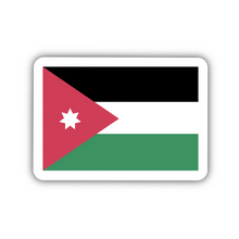 Load image into Gallery viewer, Jordan Flag, Clear Sticker