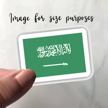 Load image into Gallery viewer, Saudi Arabia Flag, Clear Sticker