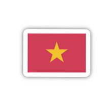 Load image into Gallery viewer, Vietnam Flag, Clear Sticker, ~2” length