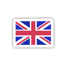 Load image into Gallery viewer, PRE-ORDER United Kingdom Flag, Clear Sticker, ~2” length