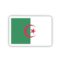 Load image into Gallery viewer, PRE-ORDER Algeria Flag, Clear Sticker