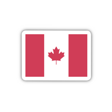 Load image into Gallery viewer, Canada Flag, Clear Sticker, 2” length