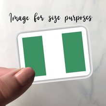 Load image into Gallery viewer, PRE-ORDER Nigeria Flag, Clear Sticker