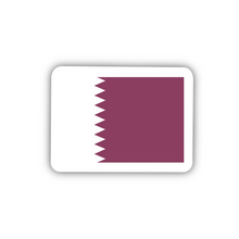 Load image into Gallery viewer, Qatar Flag, Clear Sticker