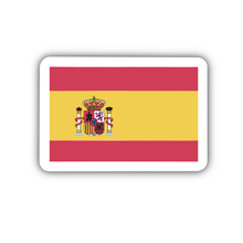 Load image into Gallery viewer, Spain Flag, Clear Sticker, ~2” length