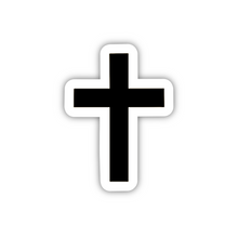 Load image into Gallery viewer, PRE-ORDER Cross 02, Clear Sticker, ~2”x1.5x