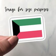 Load image into Gallery viewer, Kuwait Flag, Clear Sticker