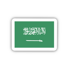 Load image into Gallery viewer, Saudi Arabia Flag, Clear Sticker