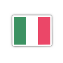 Load image into Gallery viewer, Italy Flag, Clear Sticker, 2"x1.35"