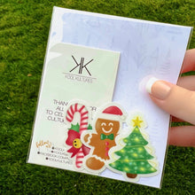 Load image into Gallery viewer, Christmas Clear Sticker Pack (3)