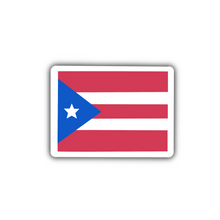 Load image into Gallery viewer, Puerto Rico Flag, Clear Sticker, 2x1.46