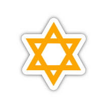 Load image into Gallery viewer, PRE-ORDER Judaism Symbol, Clear Sticker, ~2”x2”