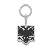 Load image into Gallery viewer, Albanian Eagle Keychain – Double-Headed Eagle Keyring | Albania Flag Symbol Gift