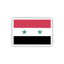 Load image into Gallery viewer, Syria Flag Sticker 2" | Durable Vinyl Decal | Waterproof, Dishwasher-Safe, Perfect for Cars, Laptops, & More
