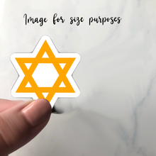 Load image into Gallery viewer, PRE-ORDER Judaism Symbol, Clear Sticker, ~2”x2”