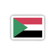 Load image into Gallery viewer, Sudan Flag, Clear Sticker