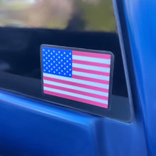 Load image into Gallery viewer, USA Flag, Clear Sticker, 2x1.38 in