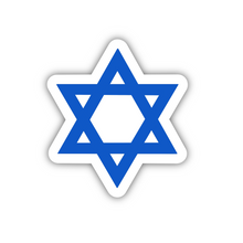 Load image into Gallery viewer, PRE-ORDER Judaism Symbol, Clear Sticker, ~2”x2”