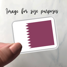 Load image into Gallery viewer, Qatar Flag, Clear Sticker
