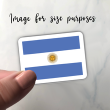 Load image into Gallery viewer, PRE-ORDER: Argentina Flag, Clear Sticker, ~2” length