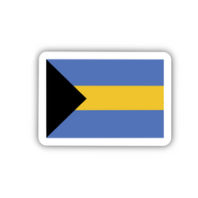 Load image into Gallery viewer, PRE-ORDER Bahamas Flag, Clear Sticker, ~2” length