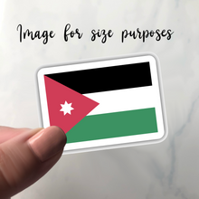 Load image into Gallery viewer, Jordan Flag, Clear Sticker