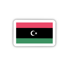 Load image into Gallery viewer, PRE-ORDER: Libya Flag, Clear Sticker, ~2” length
