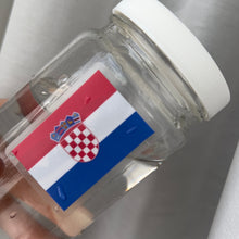 Load image into Gallery viewer, Croatia Flag, Clear Sticker, 2x1.43 in.
