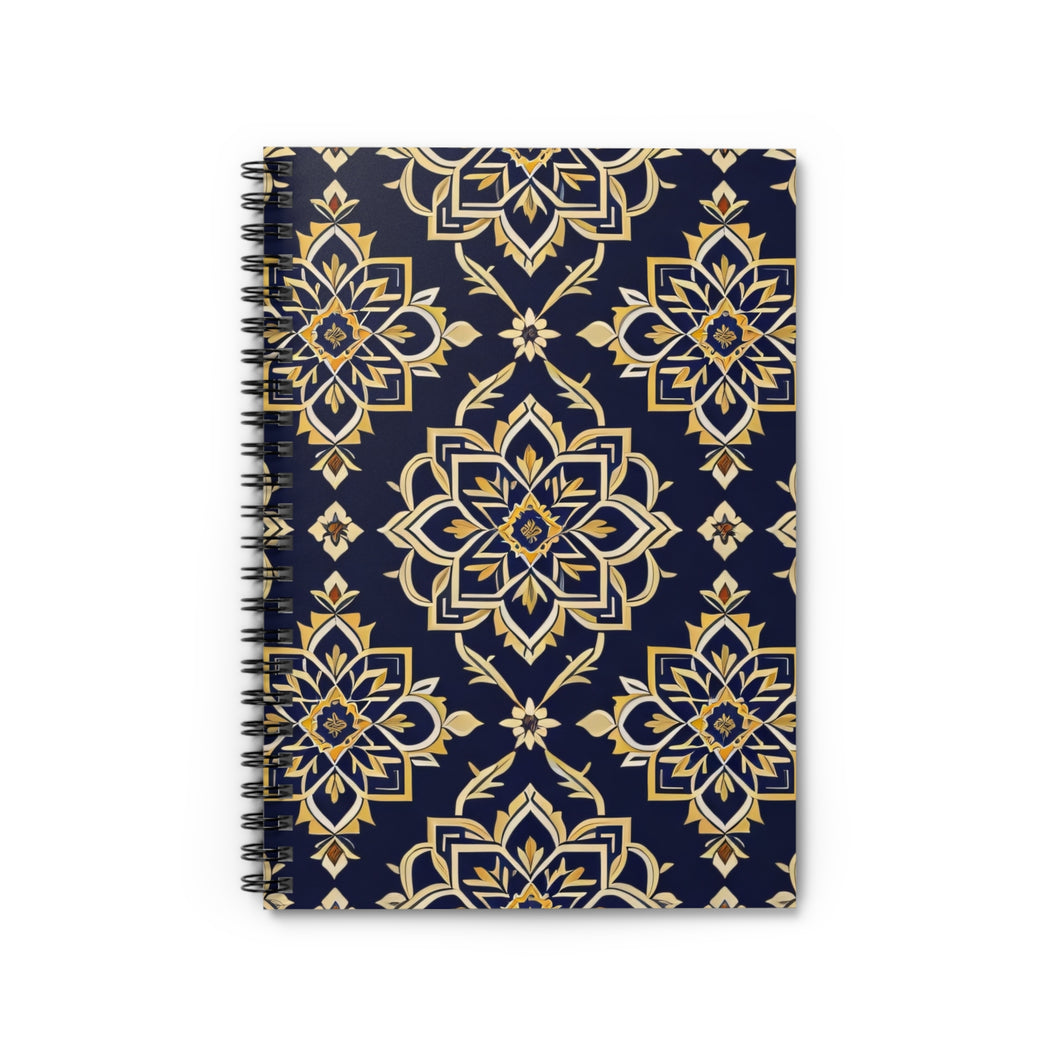 Vibrant Afghan Patterns: Unique Spiral Ruled Notebook Celebrating Afghan Culture